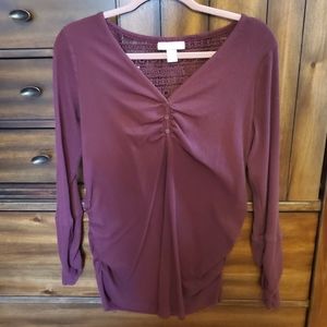 Maternity Long Sleeve with Lace Back